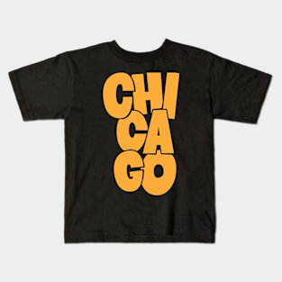 Handsketched Blockletters Chicago Design Kids T-Shirt